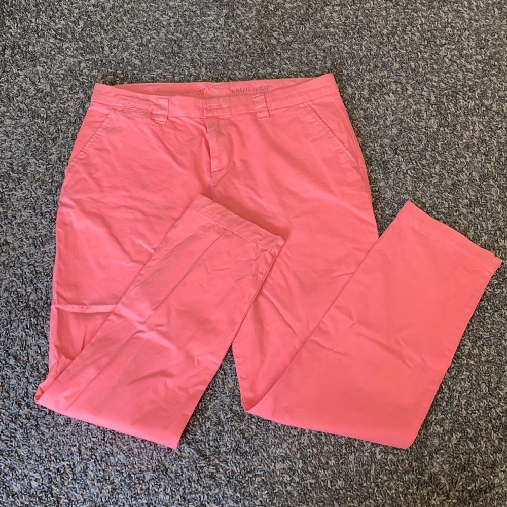 Gap size 8, khakis by Gap bright peach pant